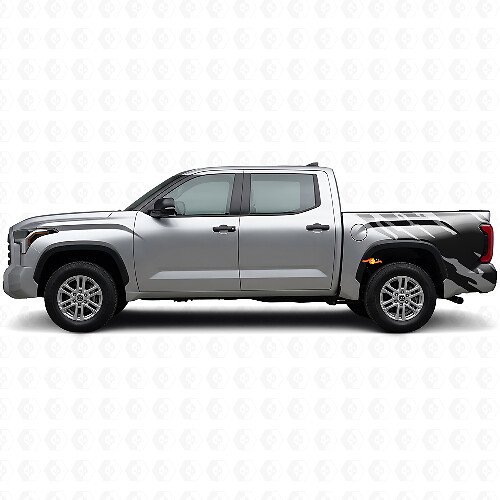 Mud Splash Graphic Rear Side Vinyl Decal for Toyota Tundra 2022+
