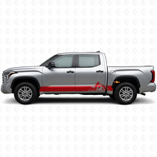 Mountains Style Stripes Rocker Panel Vinyl Decal Kit for Toyota Tundra 2022+_3