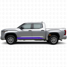 Kit de adhesivos de vinilo para paneles laterales con franjas curvas para Toyota Tundra 2022+ 2