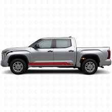 Kit de adhesivos de vinilo para paneles laterales con franjas curvas para Toyota Tundra 2022+ 3