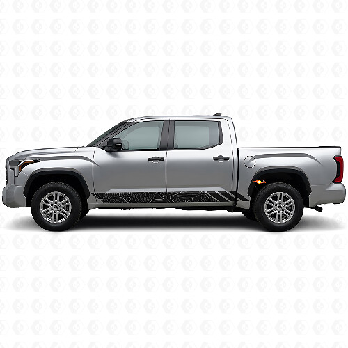 Autobiographic Style Stripes Doors Vinyl Decal for Toyota Tundra 2022+