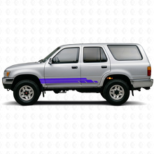 Curved Stripes Rocker Panel Vinyl Decal Kit for Toyota 4Runner 1989-1995_2