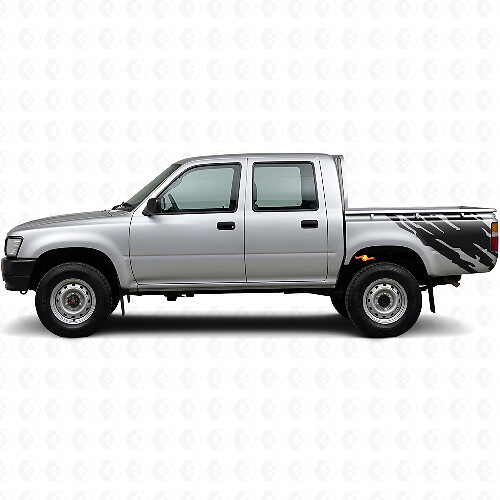 Muddy Splash Graphic Rear Side Vinyl Decal for Toyota Hilux 1988-1997 1