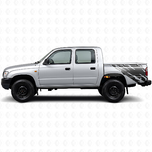 Mud Splash Graphic Rear Side Vinyl Decal for Toyota Hilux 1997-2004 1