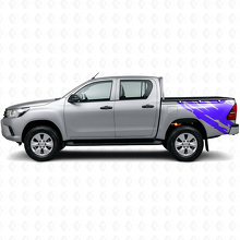 Mud Splash Graphic Rear Side Vinyl Decal for Toyota Hilux 2015+ 2
