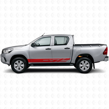 Autocollant en vinyle décoratif à bandes pour bas de caisse Toyota Hilux 2015+ 3