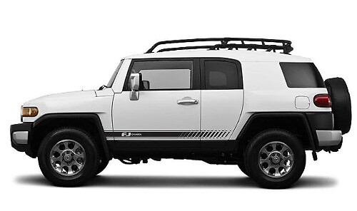 Racing Style Side Door Stripes Vinyl Decal Kit for Toyota FJ Cruiser