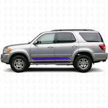 Vinyl Decal for Toyota Sequoia 2000-2007 with Topographic Style Stripes Doors 2