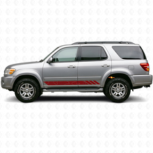 Vinyl Decal for Toyota Sequoia 2000-2007 with Topographic Style Stripes Doors 3