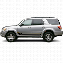 Twin Stripes Rocker Panel Vinyl Decal Kit for Toyota Sequoia 2000-2007 2