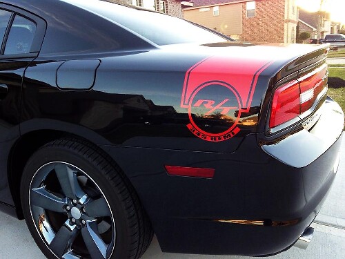 R/T 345 Hemi Trunk Vinyl Decal for Dodge Charger 2011-2014