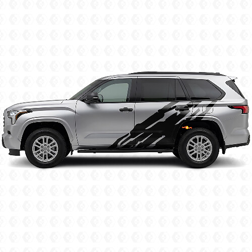 Mud Splash Graphic Side Vinyl Decal for Toyota Sequoia 2022+ 1