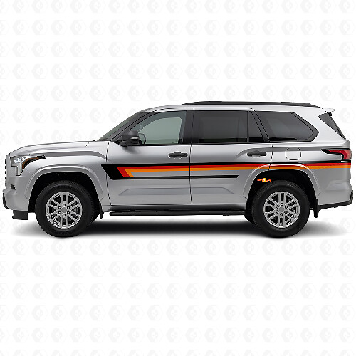 Triple Stripes Door Side Vinyl Decal for Toyota Sequoia 2022+ 1
