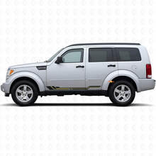 Curved Stripes Rocker Panel Vinyl Decal for Dodge Nitro 2007-2011 2