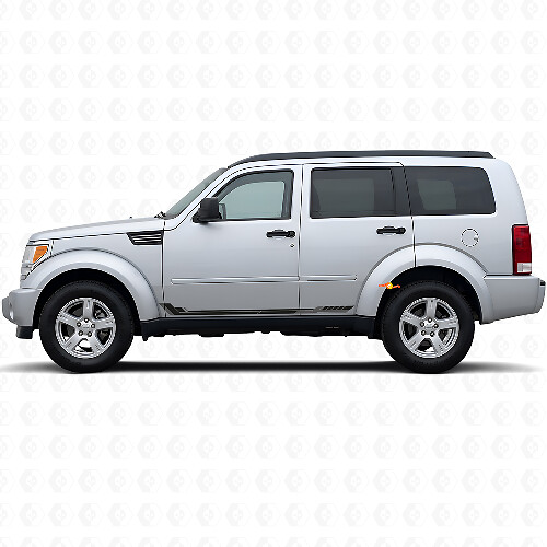 Racing Style Side Stripes Vinyl Decal for Dodge Nitro 2007-2011 1