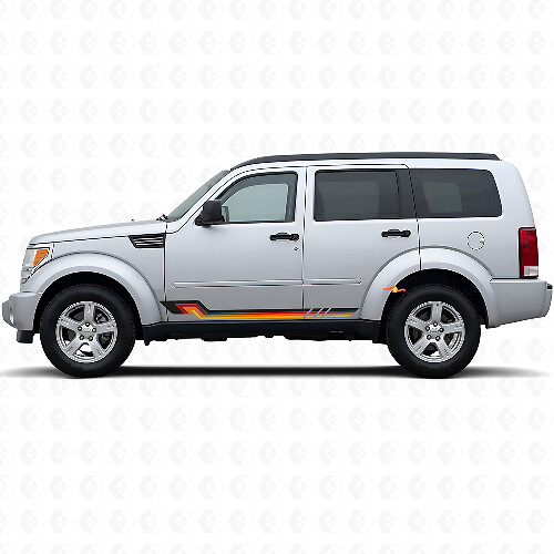 Vintage Style Side Stripes Vinyl Decal for Dodge Nitro 2007-2011 1
