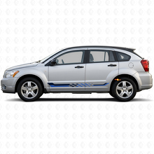 Autocross Flag Side Stripes Vinyl Decal for Dodge Caliber 2007-2012 2