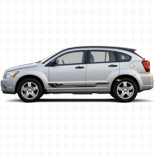 Vinyle autocollant de bas de caisse à bandes courbes pour Dodge Caliber 2007-2012 2