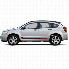 Décalcomanie en vinyle à bandes latérales style course pour Dodge Caliber 2007-2012 2