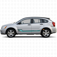Autocollant vinyle rayures latérales style vintage pour Dodge Caliber 2007-2012 2