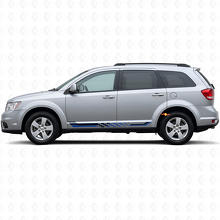 Checkered Flag Side Stripes Vinyl Decal for Dodge Journey 2009-2020 2