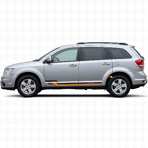 Vinyl Decal with Vintage Style Side Stripes for Dodge Journey 2009-2020 1
