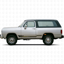 Decal Vinyle Courbes pour Bas de Carrosserie Dodge Ramcharger 1974-1993 2