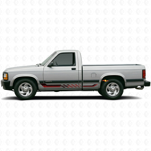 Checkered Flag Side Stripes Vinyl Decal for Dodge Dakota 1987-1996 3
