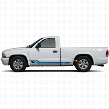 Autocollant en vinyle rayures latérales style vintage pour Dodge Dakota 1997-2004 2
