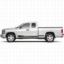 Vinyle autocollant avec bandes courbées pour panneau latéral Dodge Dakota 2005-2011 2
