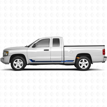 Autobarn Racing Style Side Stripes Vinyl Decal for Dodge Dakota 2005-2011 2
