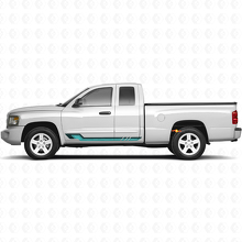 Vinyl Decal with Vintage Style Side Stripes for Dodge Dakota 2005-2011 2