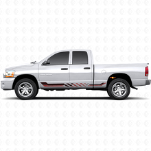 Vinyl Decal with Checkered Flag Side Stripes for Dodge Ram 1500 2002-2008 3
