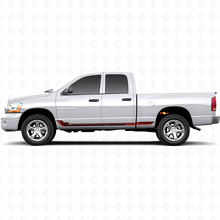 Adhesivo de vinilo con rayas laterales estilo racing para Dodge Ram 1500 2002-2008 3