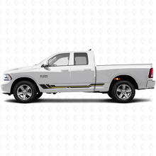 Vinyle autocollant décoratif pour bas de caisse à bandes courbées pour Dodge Ram 1500 2011-2018 2