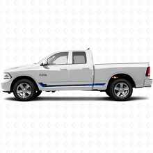 Racing Style Side Stripes Vinyl Decal for Dodge Ram 1500 2011-2018 2