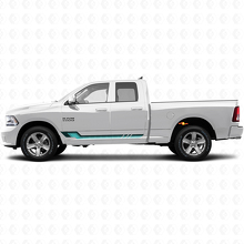Décalcomanie Vinyle à Bandes Latérales Style Vintage pour Dodge Ram 1500 2011-2018 2