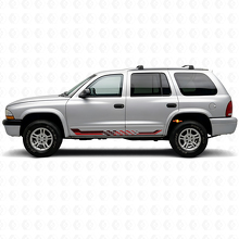 Autocross Flag Side Stripes Vinyl Decal for Dodge Durango 1998-2003 3