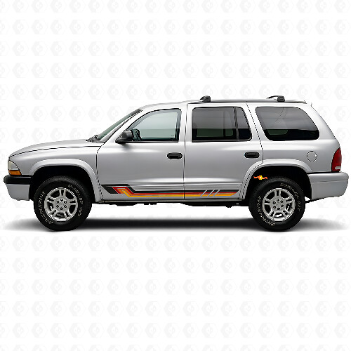 Vinyl Decal with Vintage Style Side Stripes for Dodge Durango 1998-2003 1