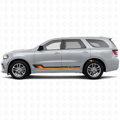 Autocollant en vinyle à bandes latérales style vintage pour Dodge Durango 2011+ 1