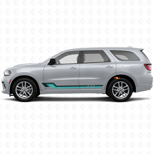 Autocollant en vinyle à bandes latérales style vintage pour Dodge Durango 2011+ 2