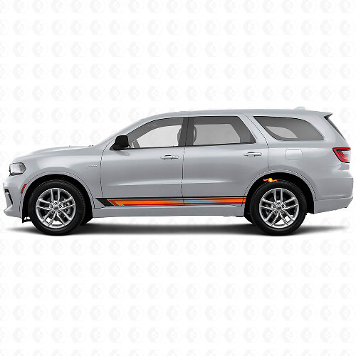 Vintage Straight Stripes Side Vinyl Decal for Durango 2011+ 1