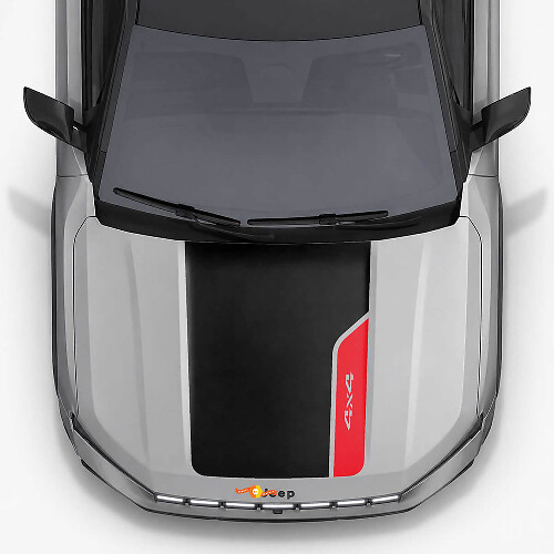 Blackout 4x4 Bonnet Vinyl Decals for Jeep Compass 2026