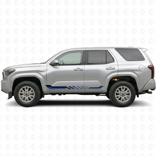 Déco Vinyle Bandes Latérales Drapeau à Damier pour Toyota 4Runner 2024+ 2