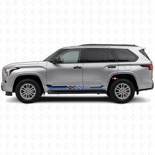 Autocross Flag Side Stripes Vinyl Decal for Toyota Sequoia 2022+ 2