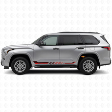 Autocross Flag Side Stripes Vinyl Decal for Toyota Sequoia 2022+ 3