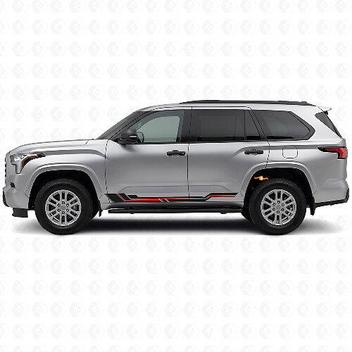 Curved Stripes Rocker Panel Vinyl Decal for Toyota Sequoia 2022+