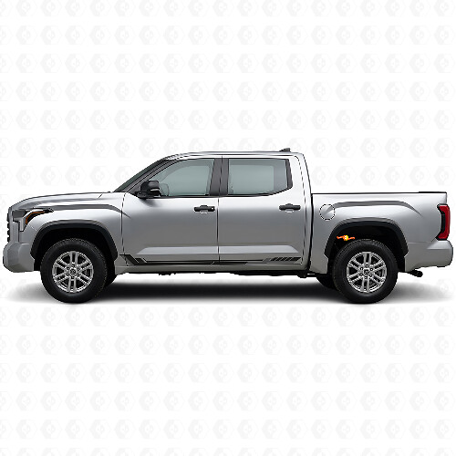 Déco en vinyle rayures latérales style course pour Toyota Tundra 2022+