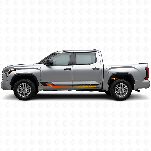 Adesivo de Faixas Laterais em Vinil Estilo Vintage para Toyota Tundra 2022+
