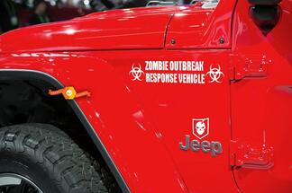 Jeep Rubicon Wrangler Zombie Outbreak Response Team Wrangler Decal kit#2